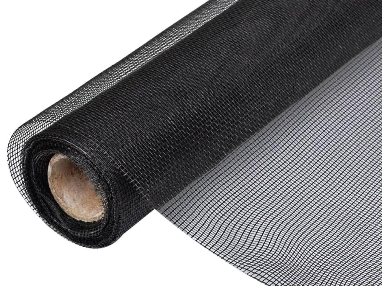 Billede 1 - Net i glasfiber 100 × 500 cm - sort insektnet på rulle