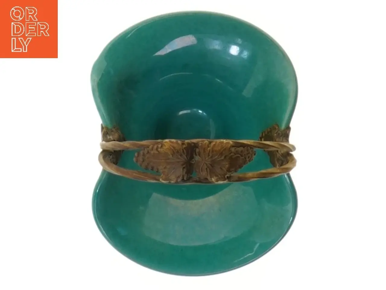 Billede 3 - Antik kurv med metalhank (str. 12 cm)