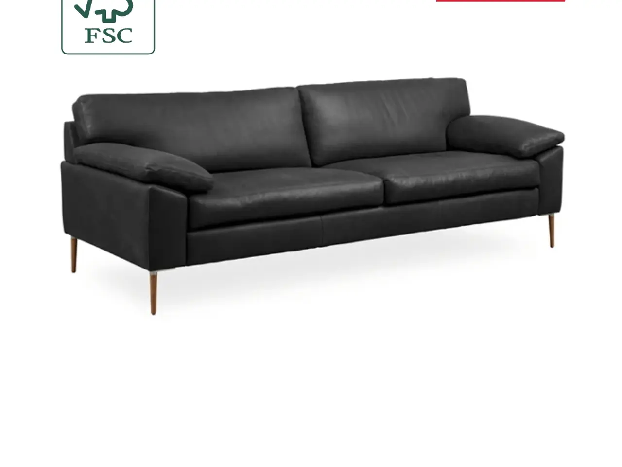 Billede 2 -  Lædersofa. DC 8900