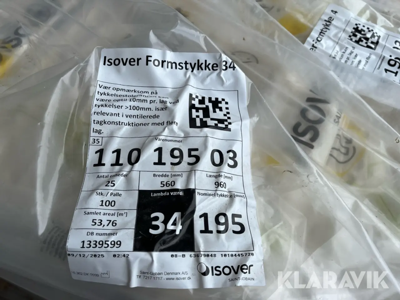 Billede 7 - Isolering Isover Saint-Gobain 25 styk
