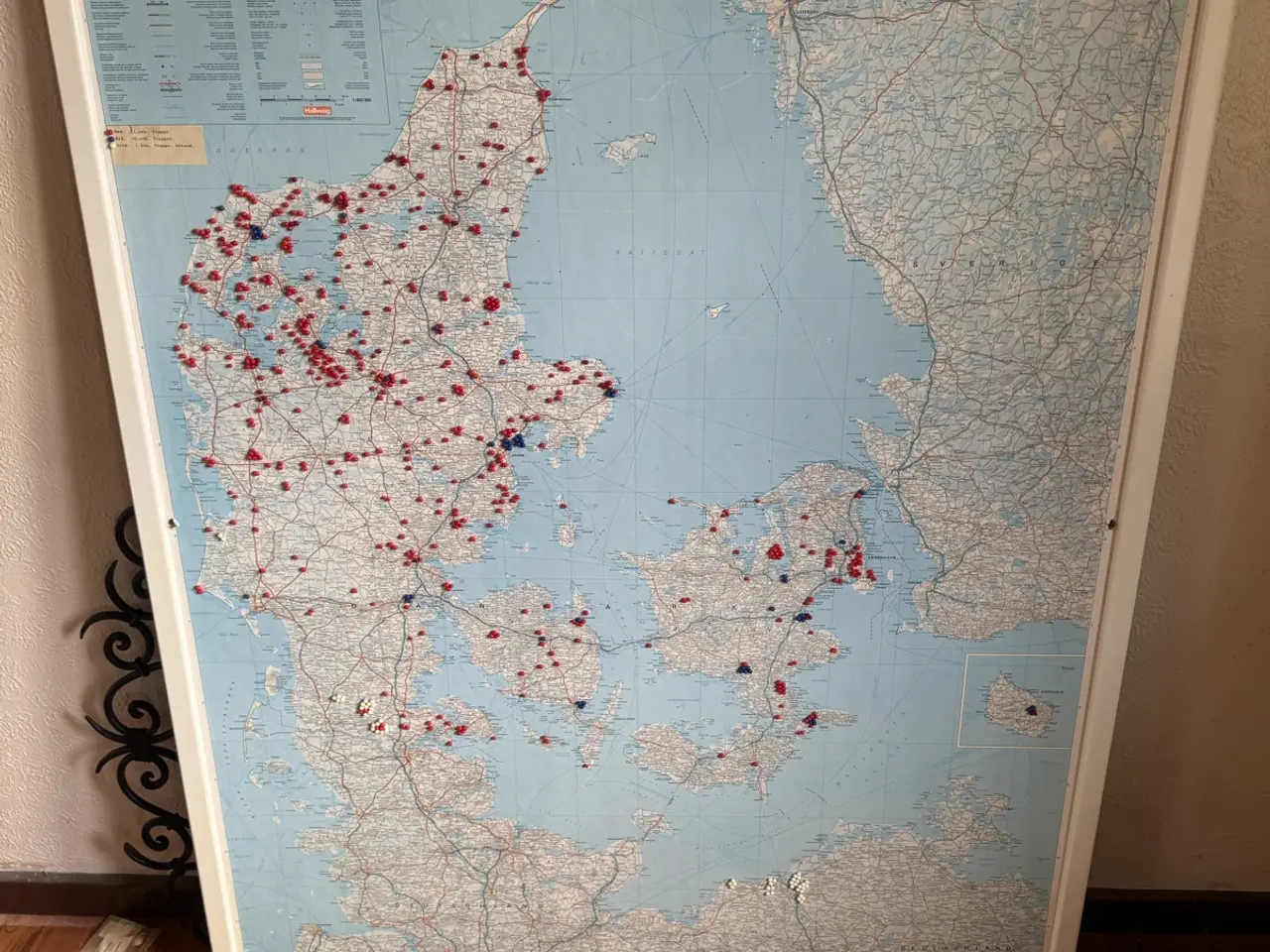 Billede 2 - Landkort Danmark 