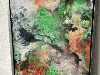 Akryl maleri. 