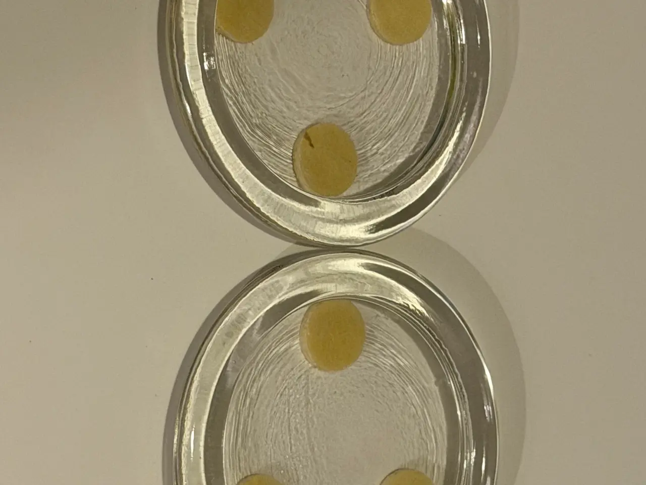 Billede 1 - Bordskånere, glas, 2 stk.