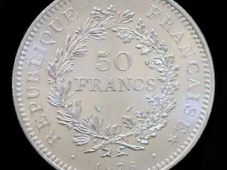 Søger Sølv 50 Francs mønter