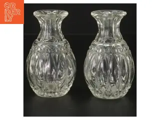 Glas vase sæt (str. 2 styk, 9,5 cm)