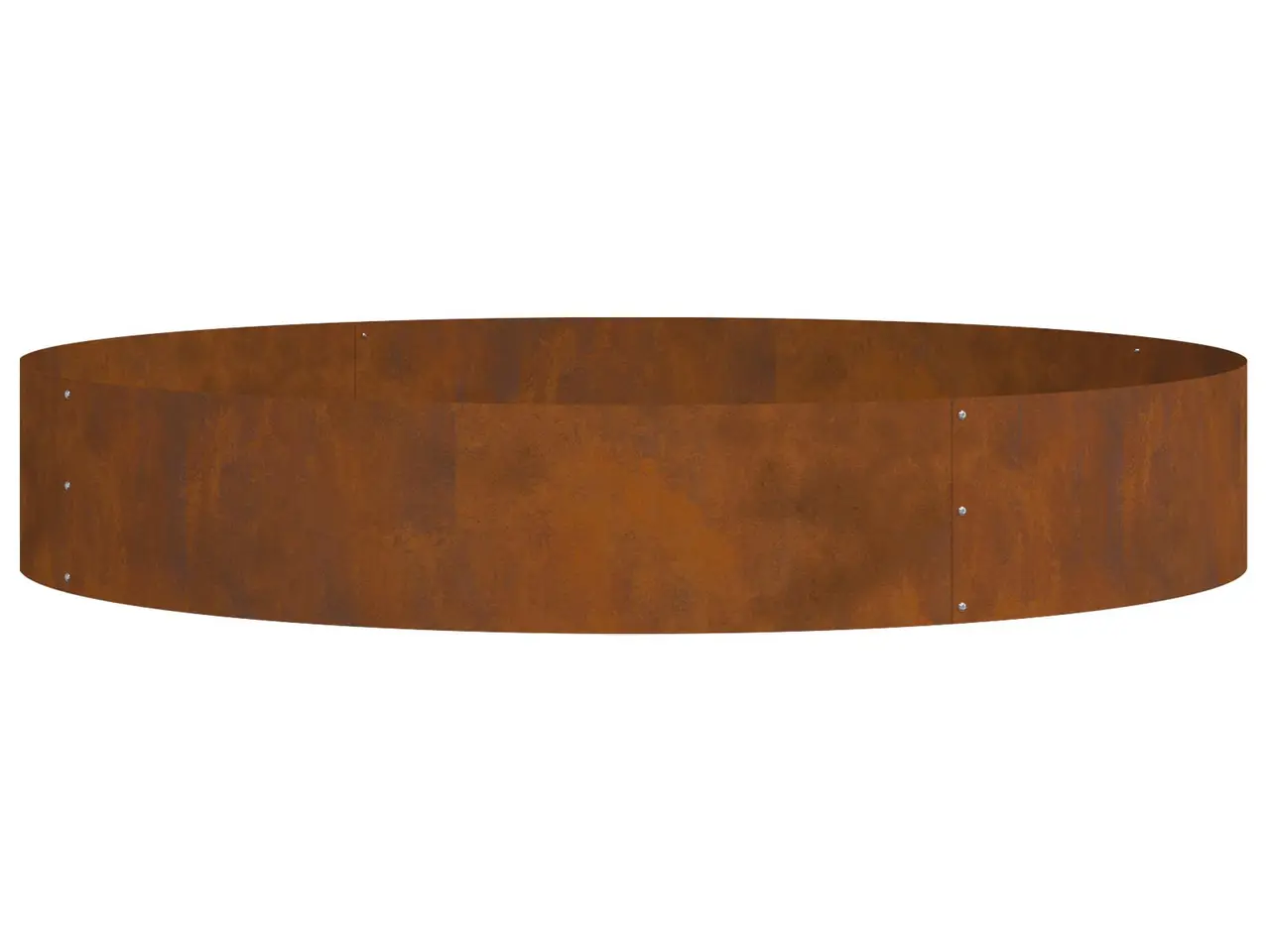 Billede 2 - Plante ring i cortenstål - brun 120 × 120 × 20 cm