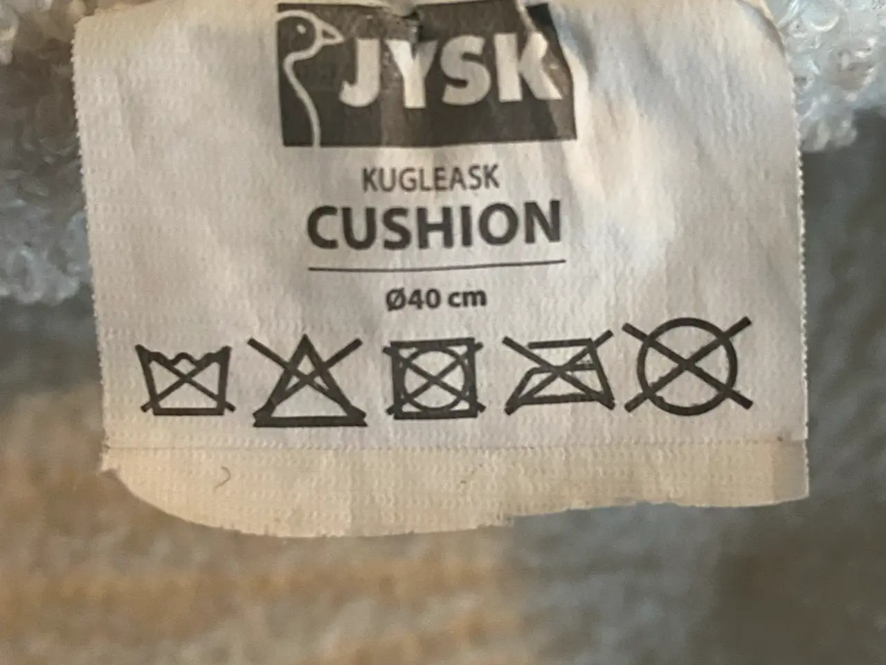 Billede 4 - 4 stk. runde pyntepuder fra JYSK – Ø40 cm