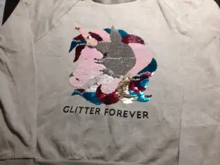 Bluse, str. 158, grå med lange ærmer, mrk. H&M