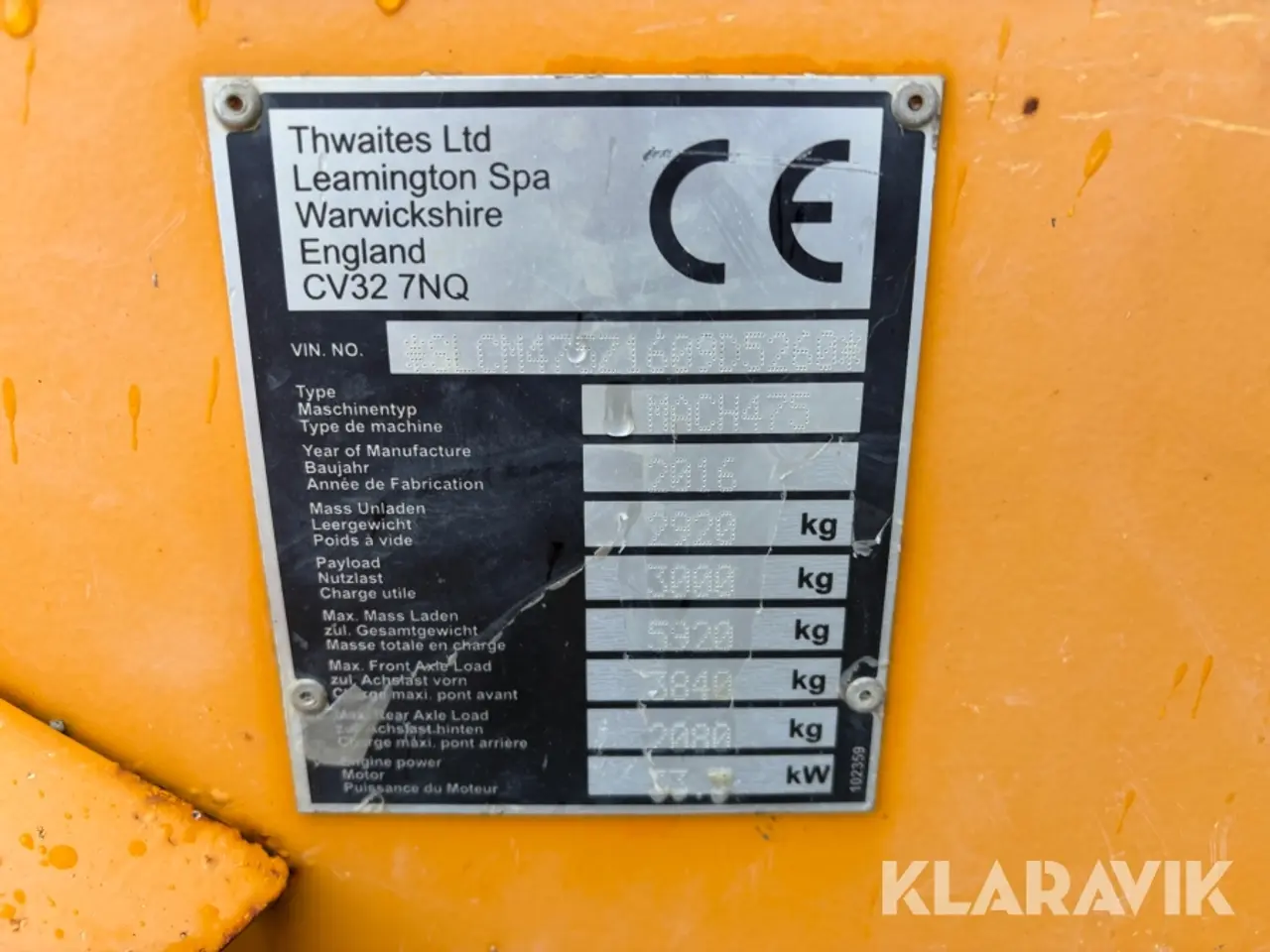 Billede 5 - Dumper Thwaites Mach475 - 3 Tonne HI/SW Hydro