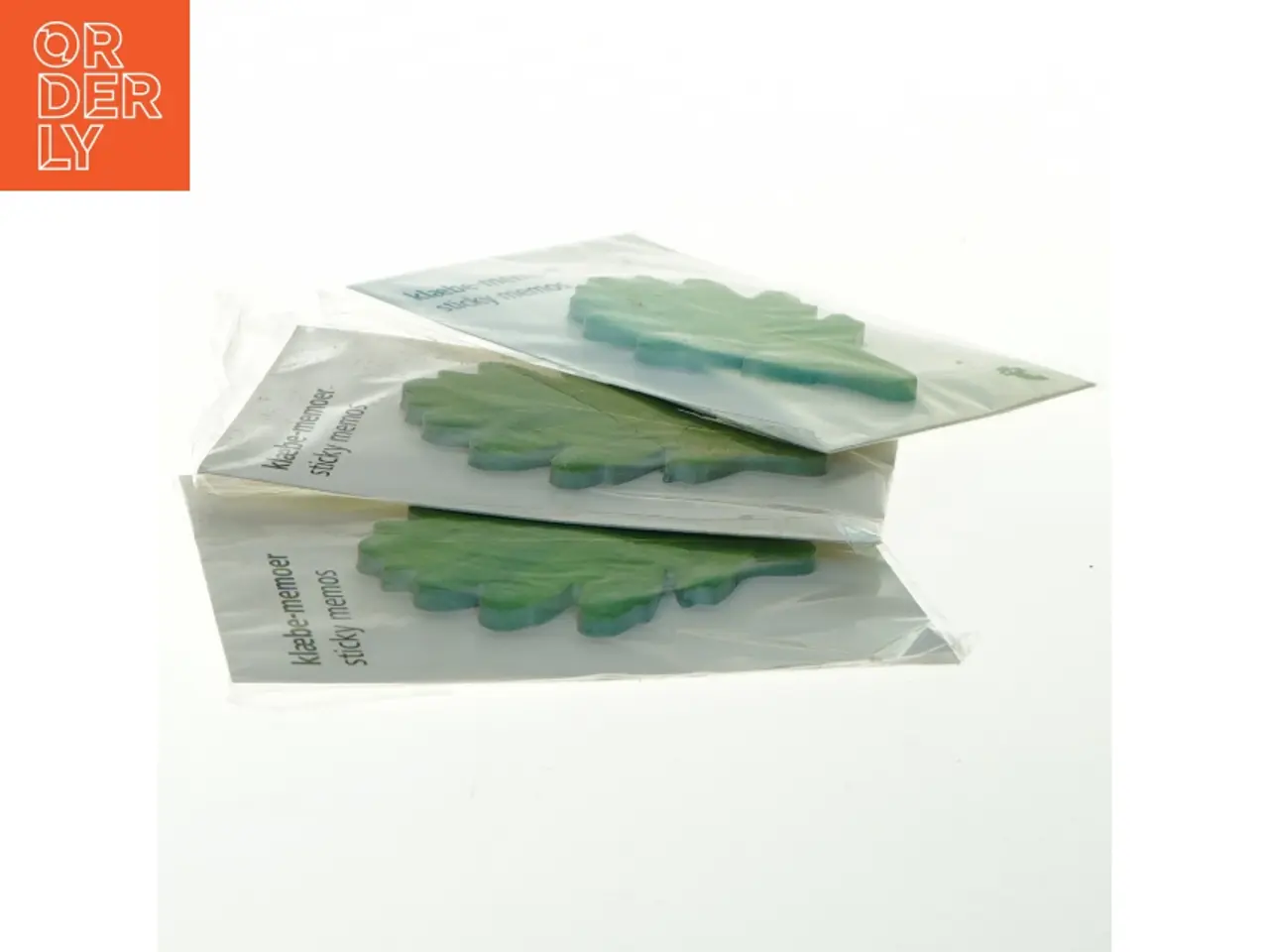 Billede 1 - Klæbe-memoer i egebladsform fra Tiger (str. 8 cm)