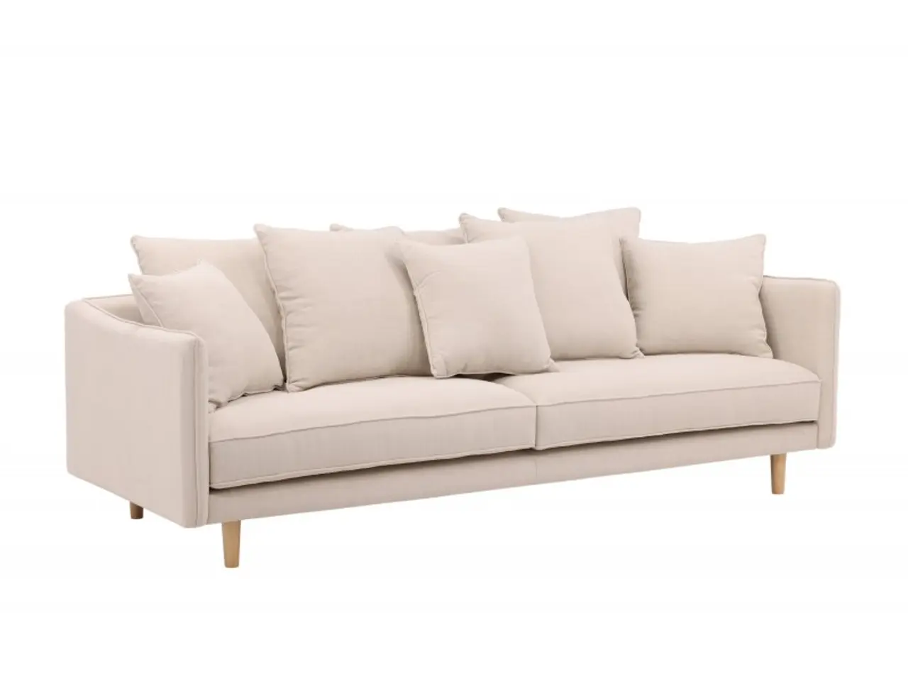 Billede 3 - Segelskaren 3 personers Sofa  - Beige Stof