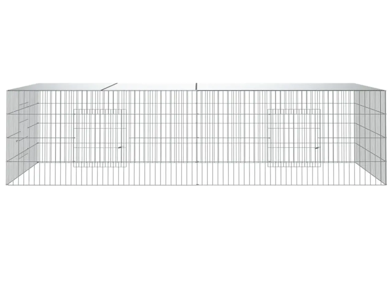 Billede 3 - Kaninbur 2 paneler 220 x 110 x 55 cm - galvaniseret jern