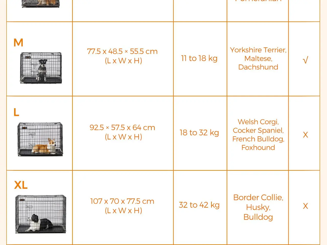 Billede 6 - Foldbart hundebur, XL 107 cm med 2 døre - sort (PPD42H)