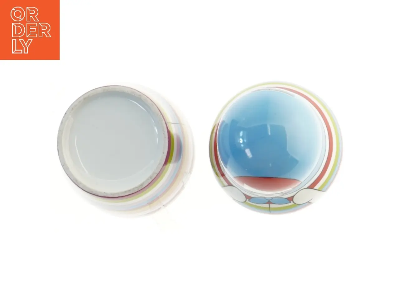 Billede 4 - Ny sparebøsse i porcelæn kan åbnes midt på (str. 20 cm)