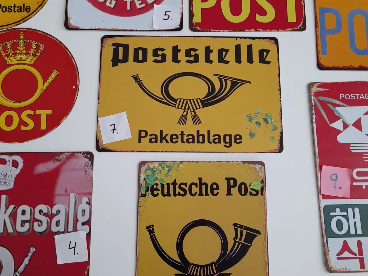 Billede 3 - Post metal skilte