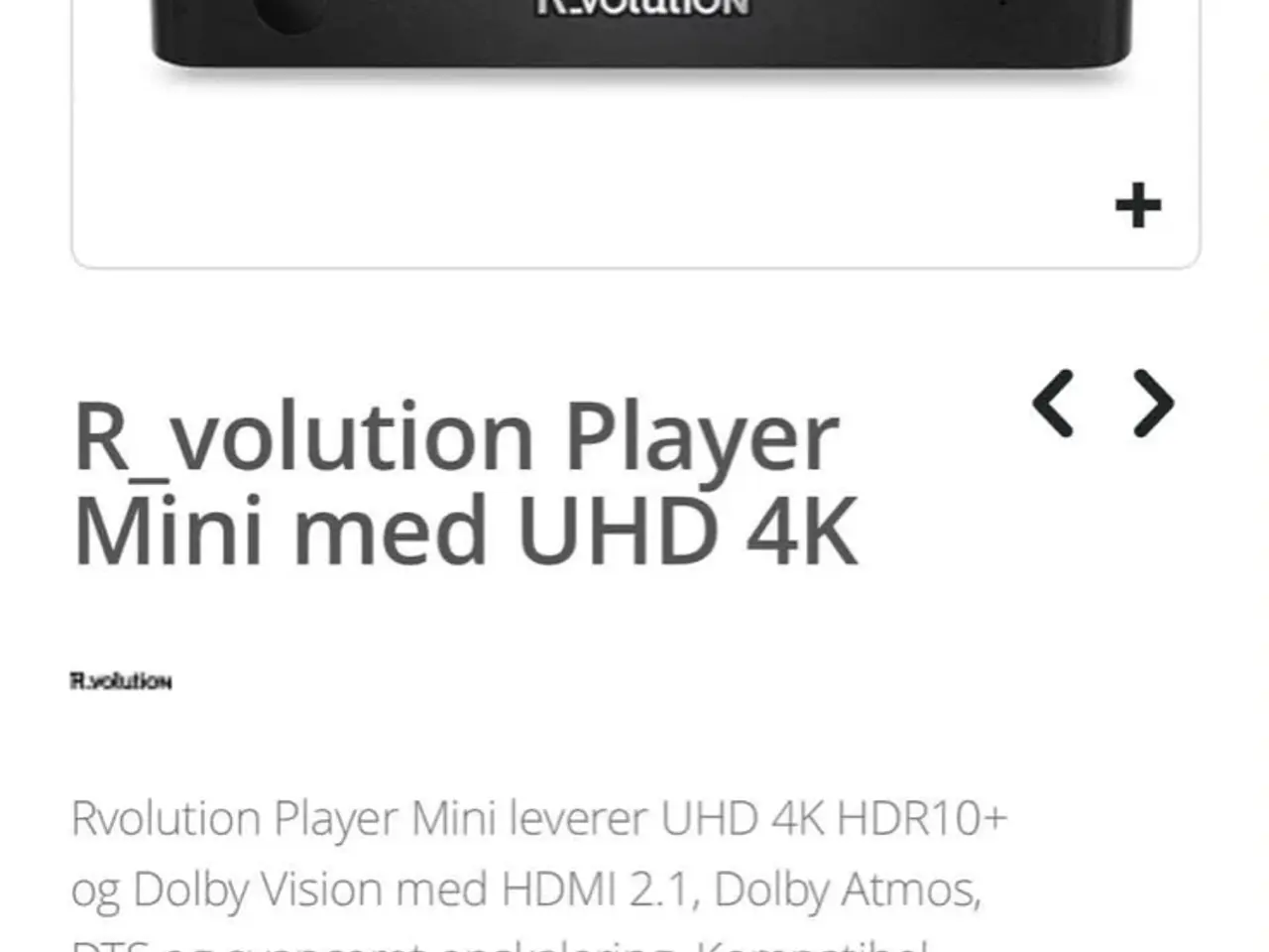 Billede 10 - R_volution Player Mini 4K som ny original kasse.