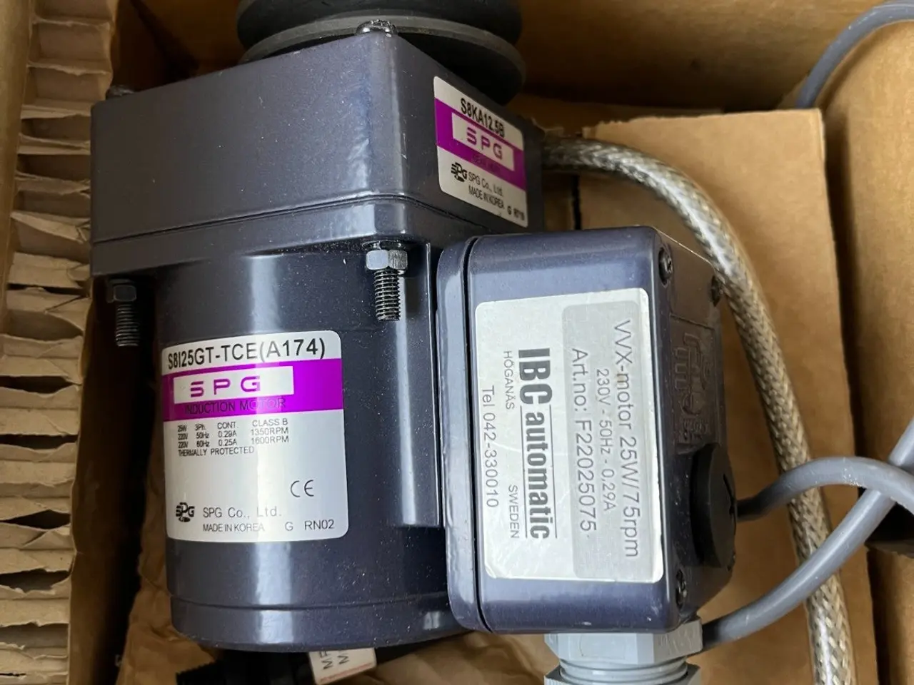 Billede 3 - SPG S8I25GT-TCE Induction Motor 25W 220V 50/60Hz