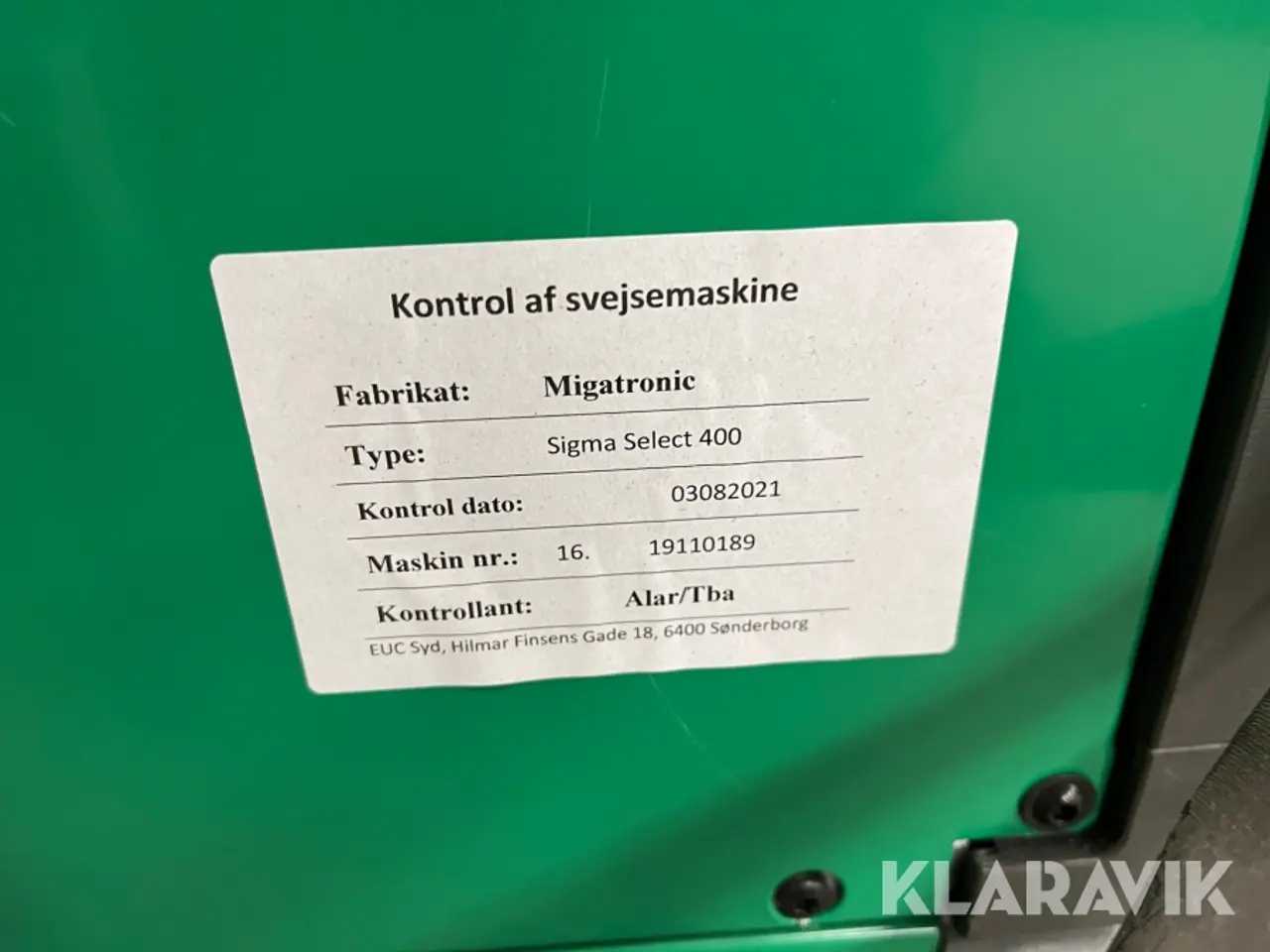 Billede 12 - Svejsemaskine Migatronic Sigma select 400 1 styk