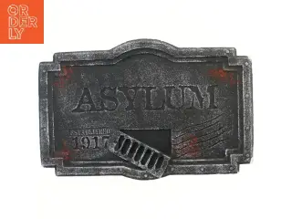 Vintage Asylum-skilt (str. 56x37 cm)