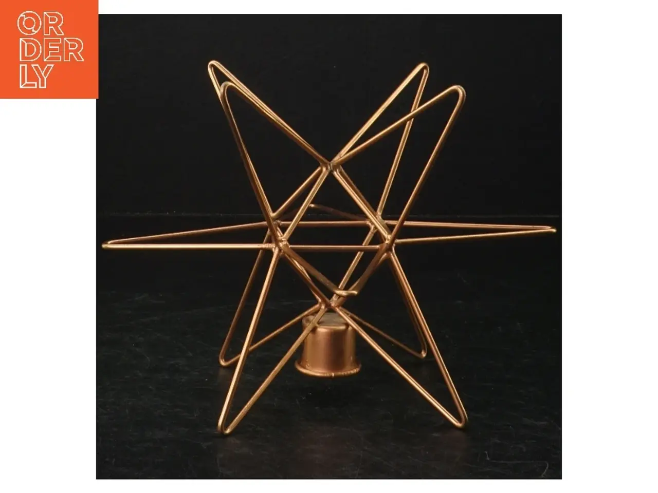 Billede 2 - Stjernestage kobberfarve (str. 14 x. 13. cm)