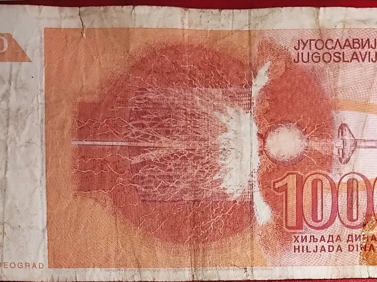 Billede 2 - JUGOSLAVIEN YUGOSLAVIA 1000 DINARA 1992 Tesla p114