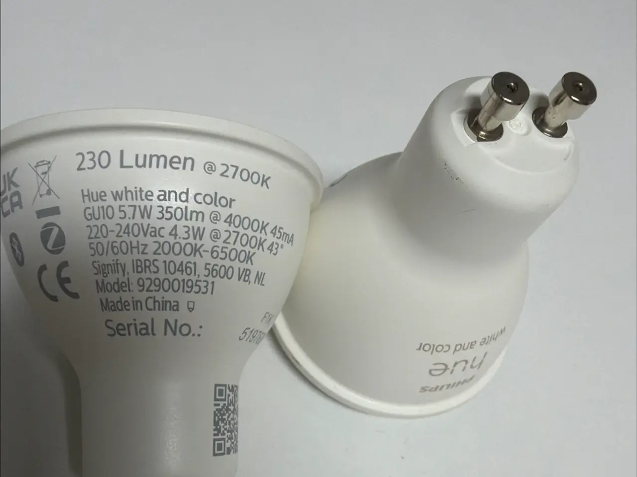 Billede 1 - 2 stk. Philips Hue GU10 – White & Color Ambiance