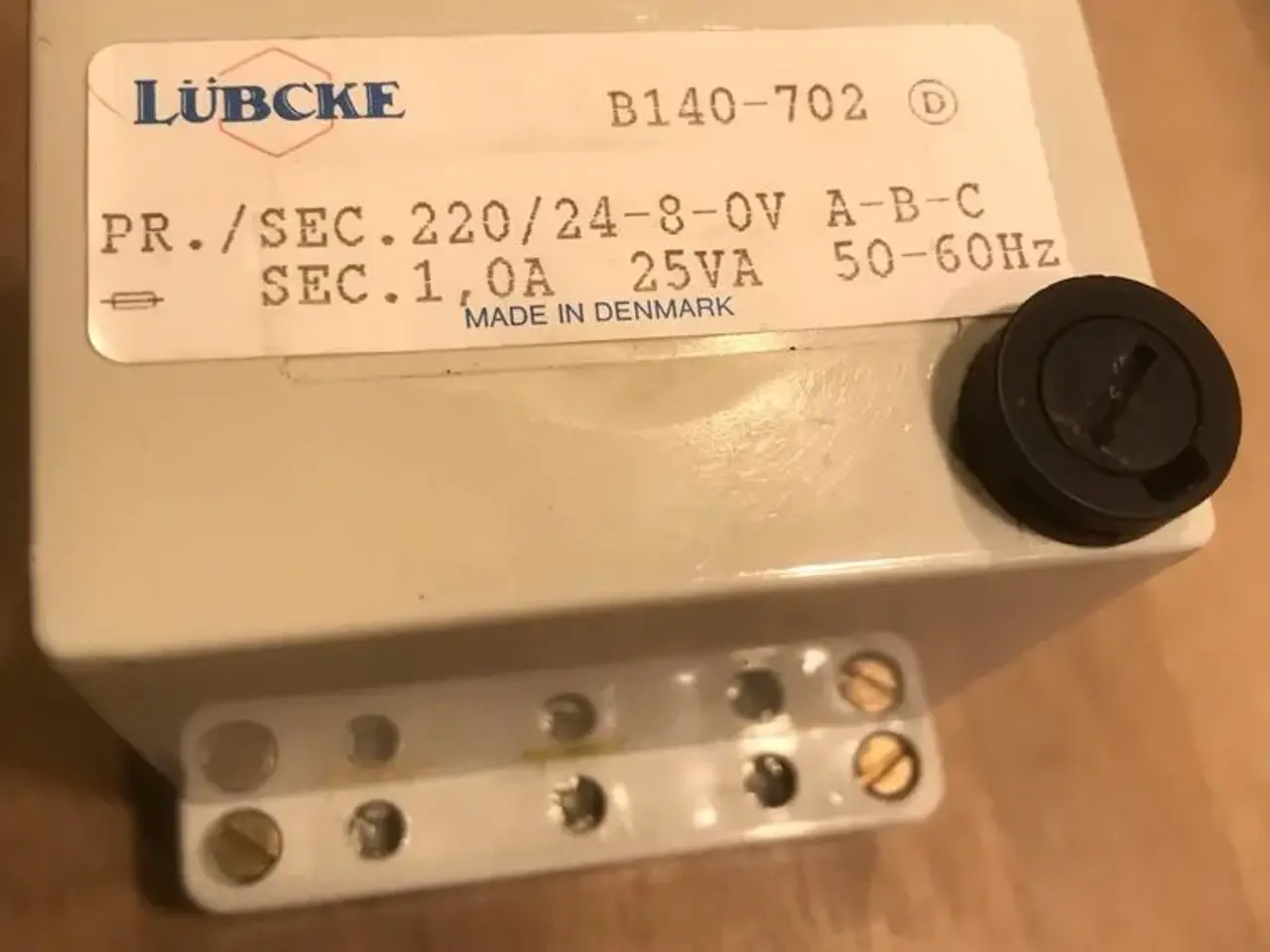 Billede 2 - LÜBCKE transformer, 230/ 8 + 24 volt