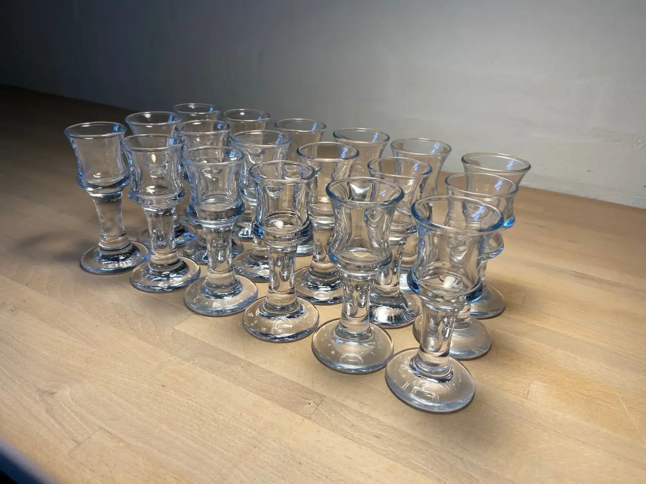 Billede 4 -  Skibsglas snapseglas høj fra Holmegård 8 stk.