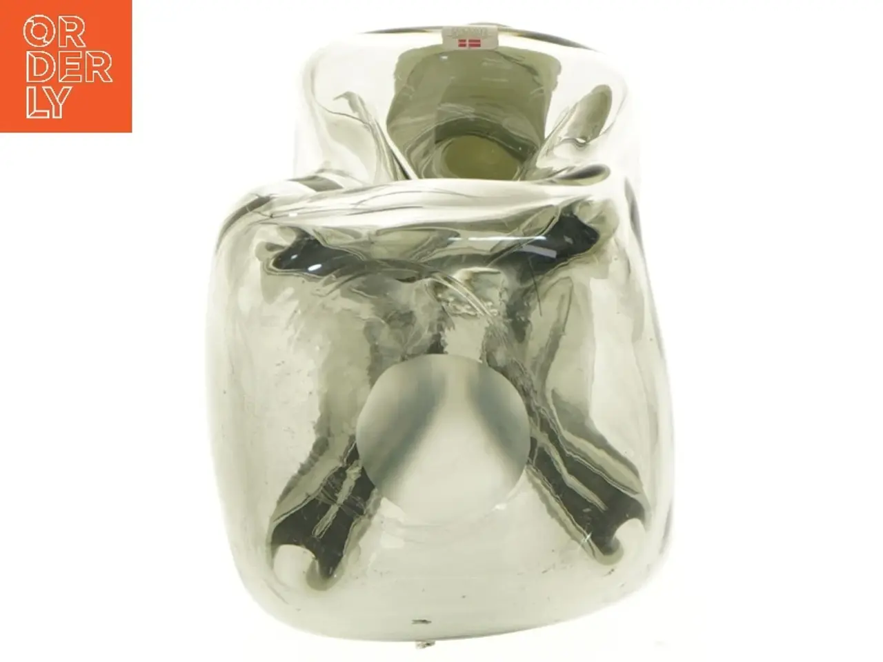 Billede 3 - Glaskaraffel (klukflaske) med prop fra Holmegaard (str. 27 cm)