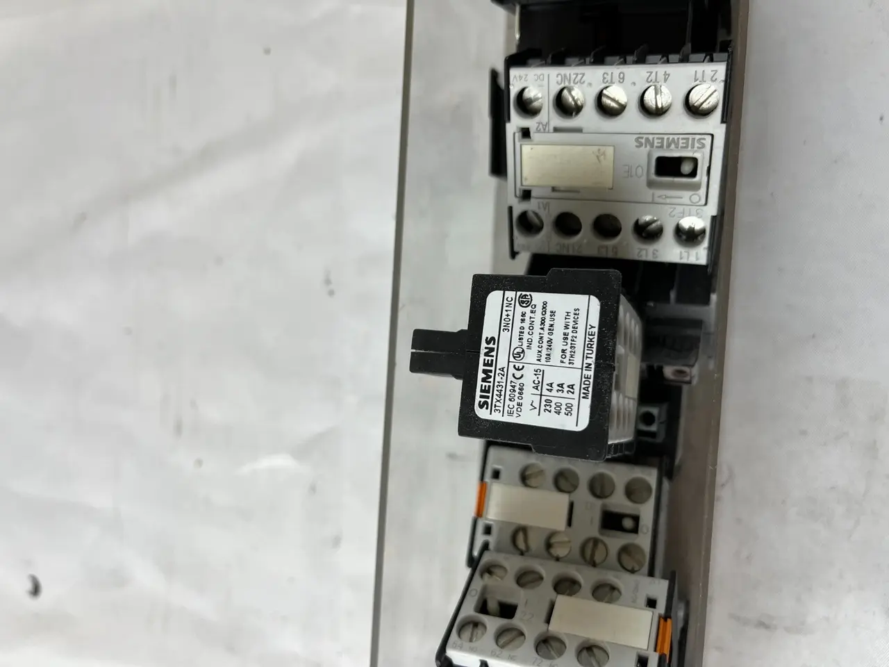 Billede 8 - Siemens 3TX44 kontaktor relæ Aux Blocks blandet