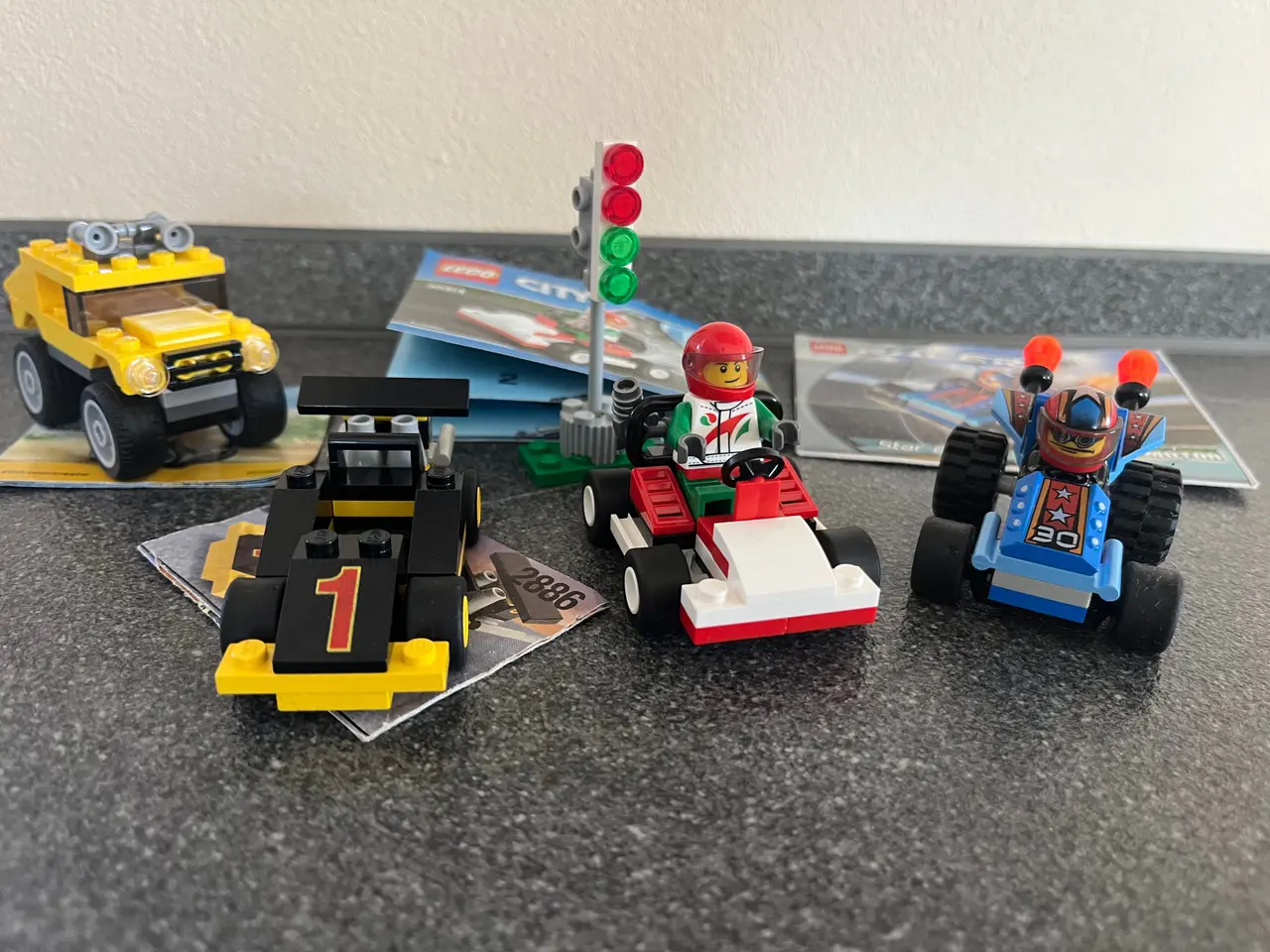 Billede 1 - Lego 3 små racerbiler/ 1 lille creator bil