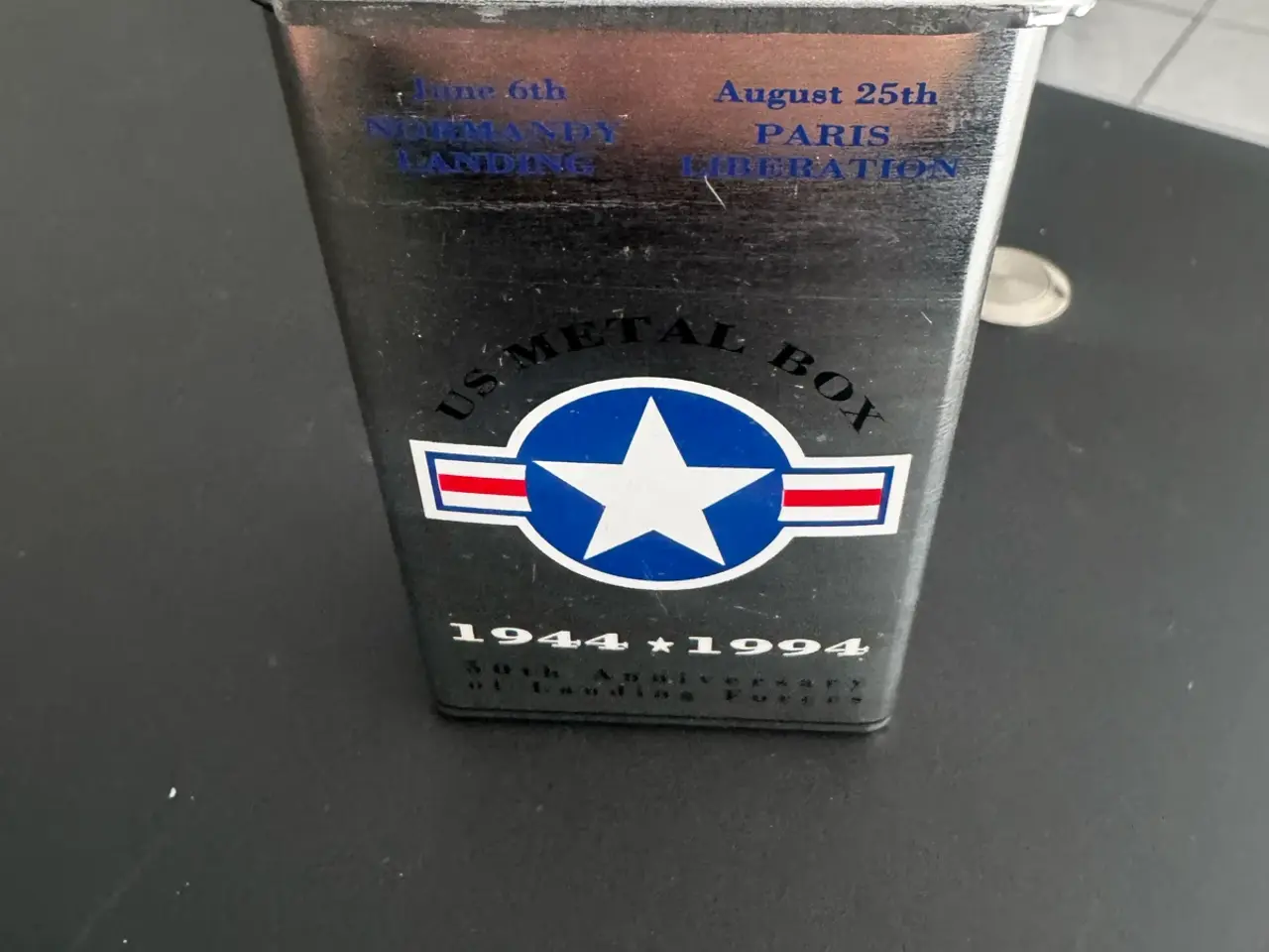 Billede 1 - US Metal Box cigaretæske / samlerboks i metal