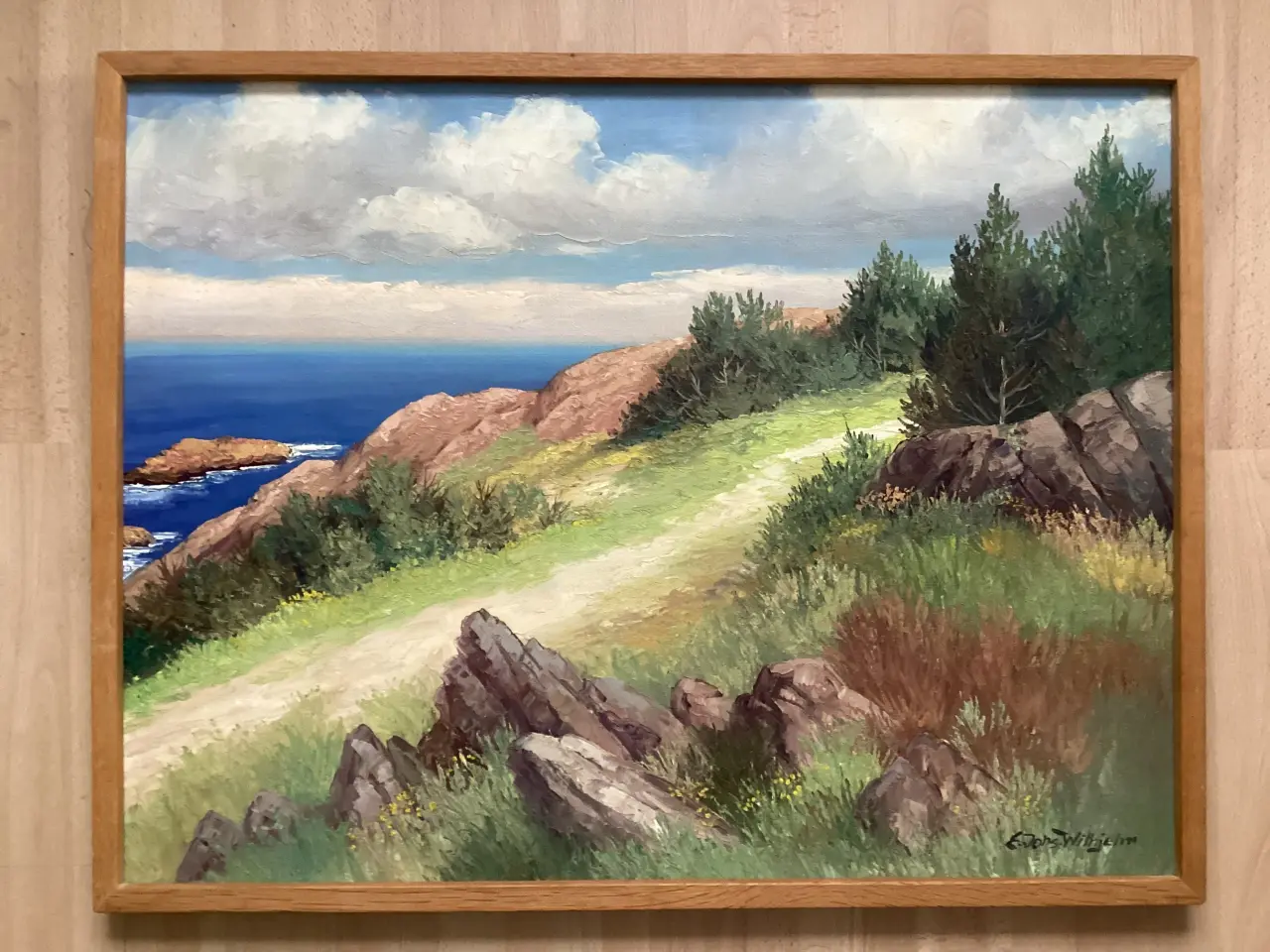 Billede 1 - Maleri bornholm Egon Johannes Wilhjelm