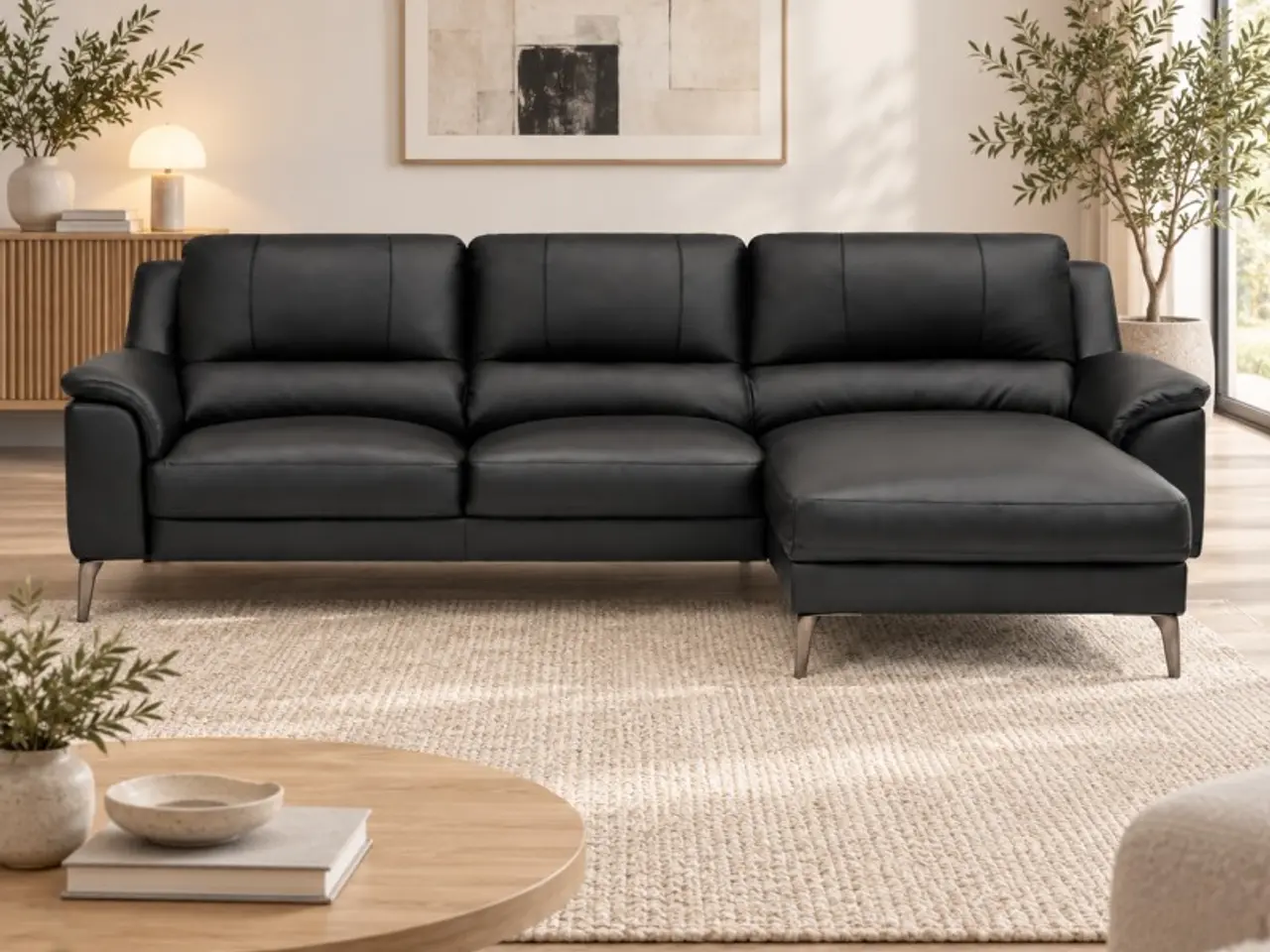 Billede 2 - Agedrup Læder Chaiselongsofa Højrevendt