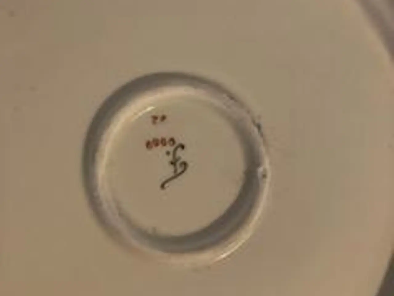 Billede 3 - Fin gammel terrin, bowle, skål med guld udsmykning