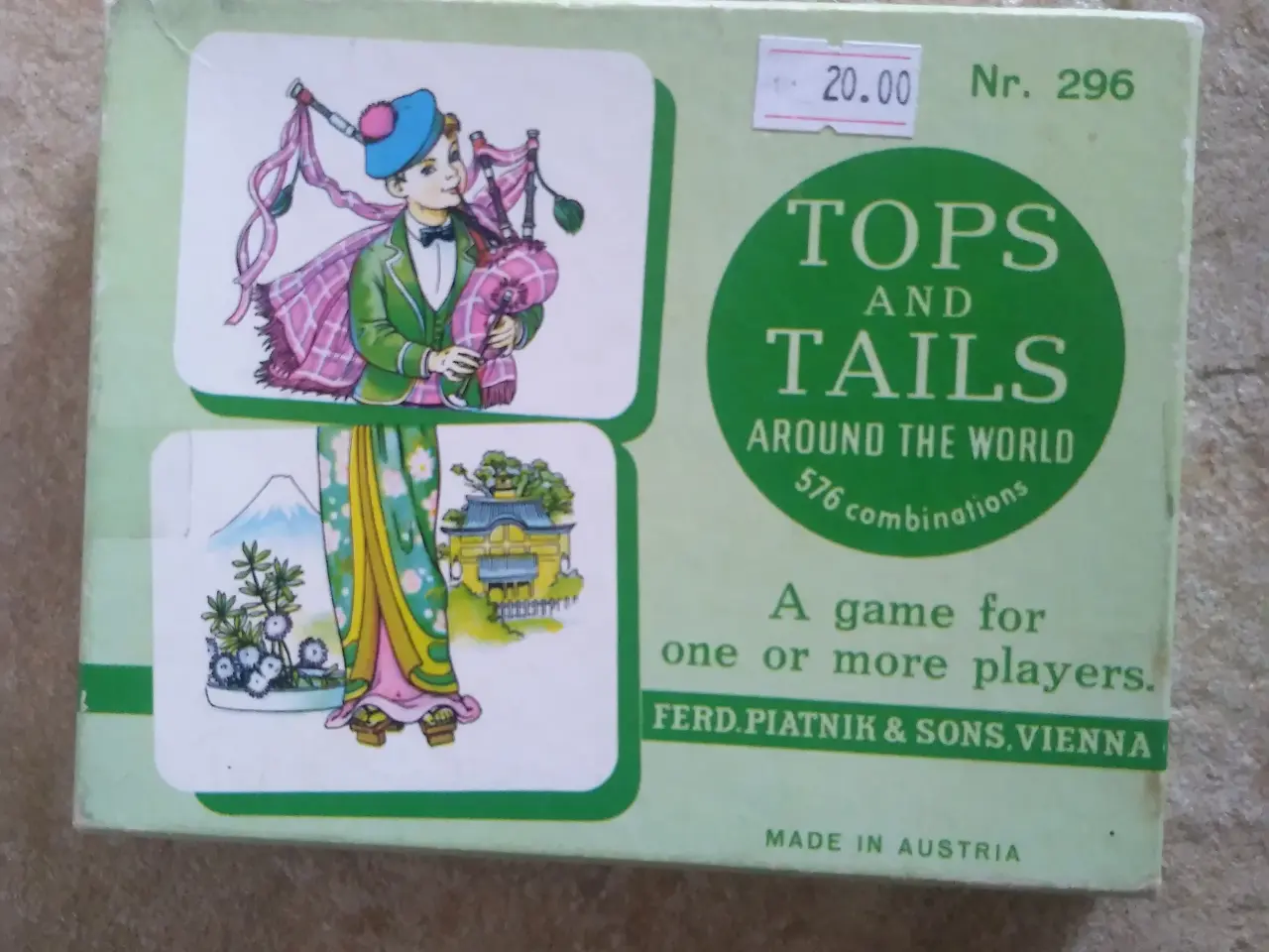 Billede 1 - TOPS AND TAILS, AROUND THE WORLD spil