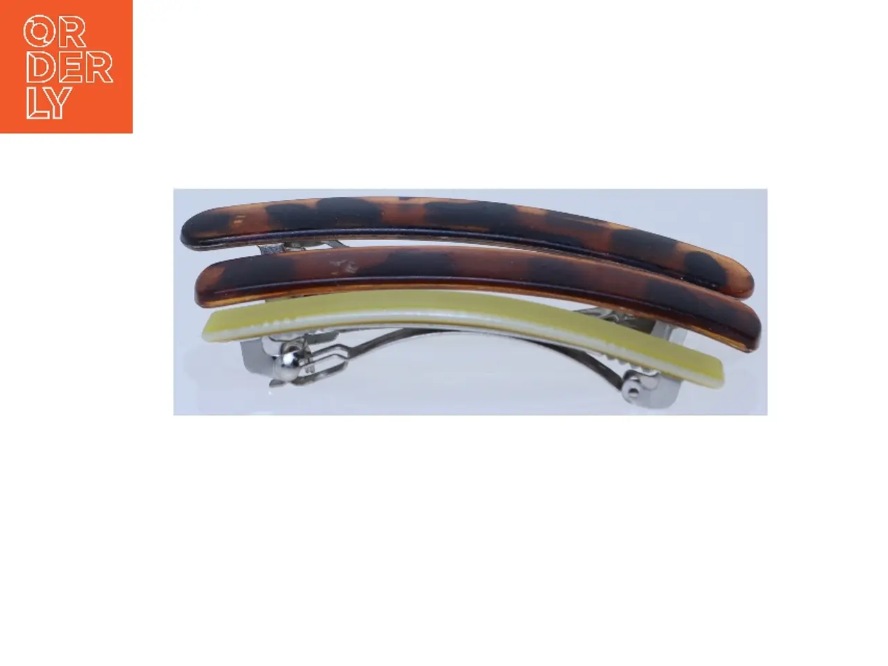 Billede 2 - Hårspænde i tortoiseshell design (str. 9 cm og 8,5 cm og 7,5 cm)