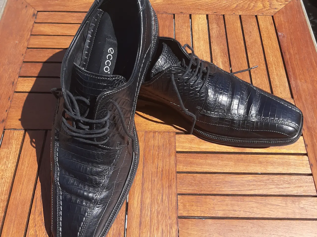 Billede 6 - ECCO Classic design i krokodillelook ægte læder 45