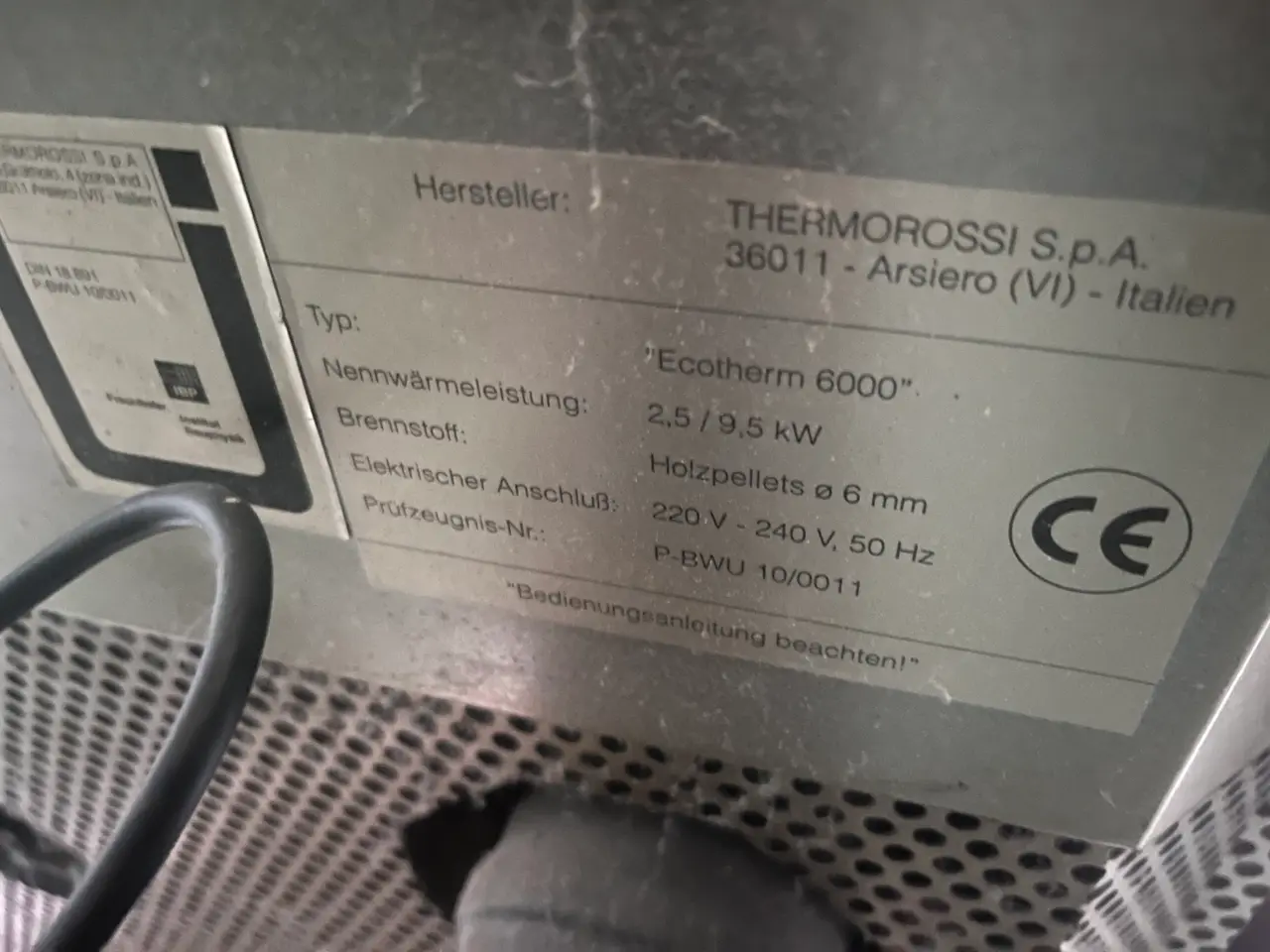 Billede 3 - Thermorossi Ecotherm 6000 pillebrændeovn 