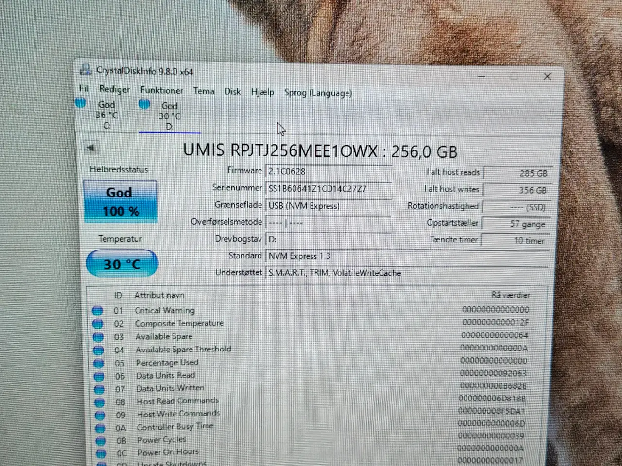 Billede 3 - Union memory 256gb SSD nvme harddisk