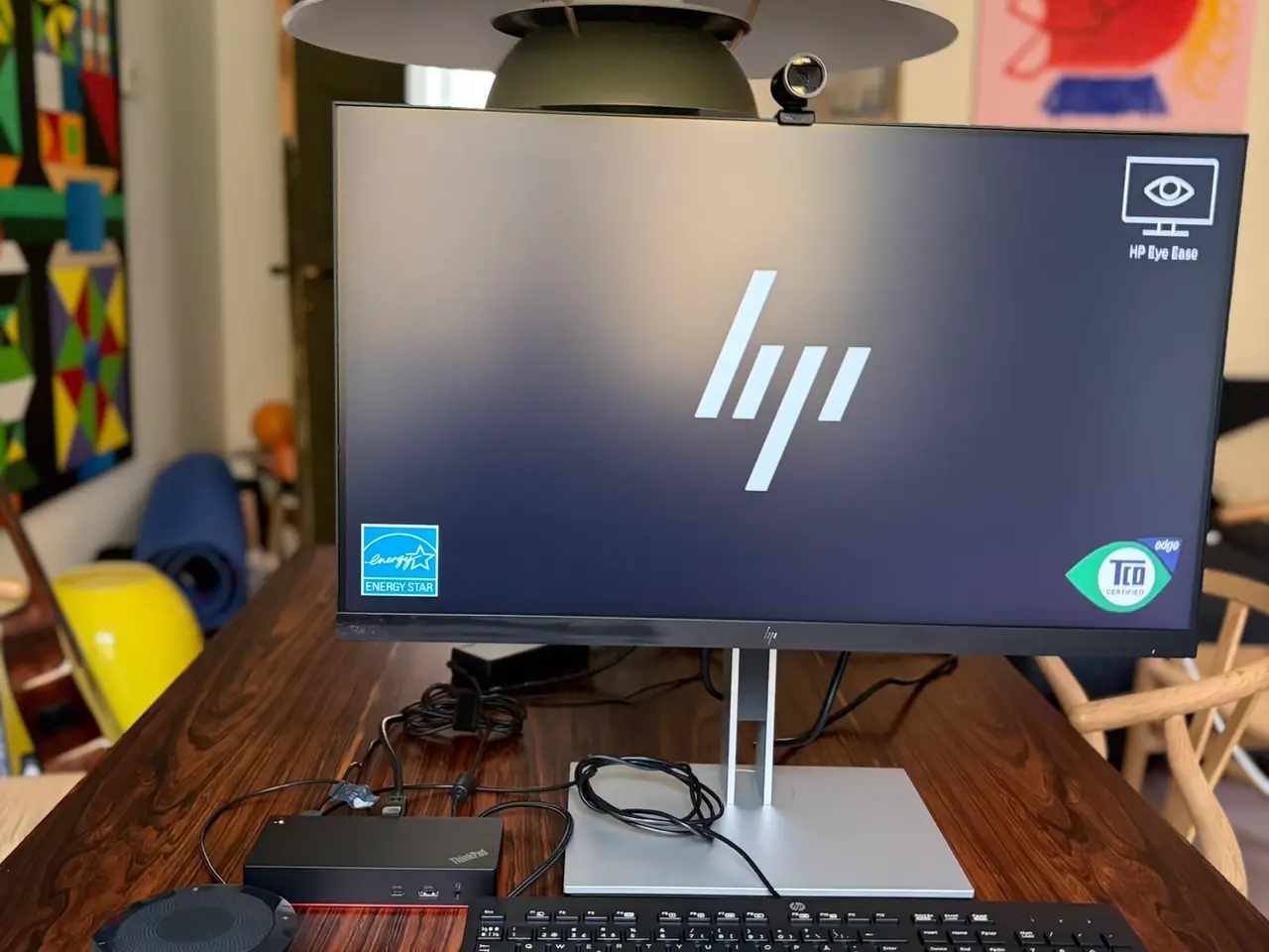 Billede 1 - Arbejdsstation - HP 27” skærm, ThinkPad USB-C dock
