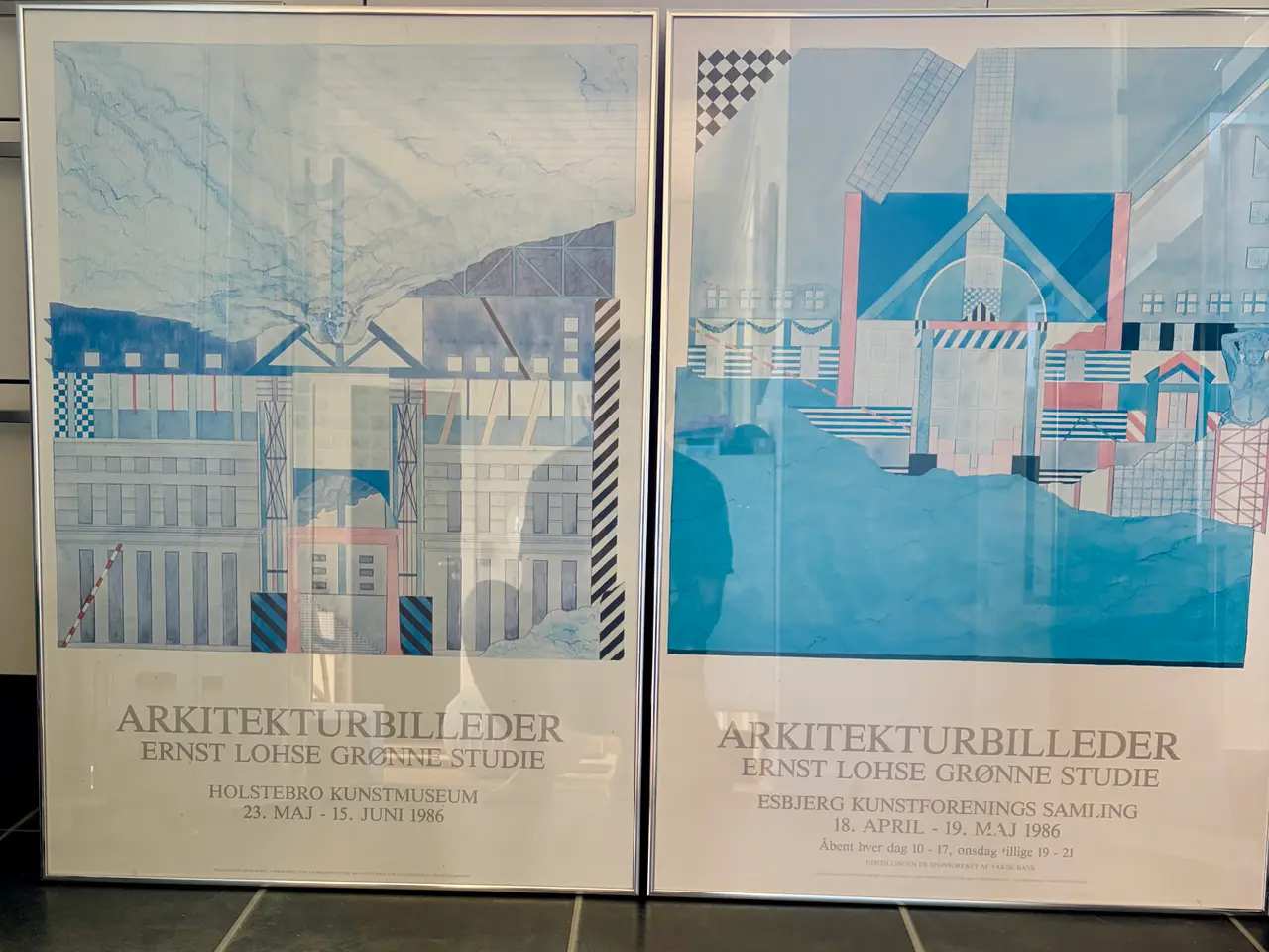 Billede 1 - Indrammede plakater 2 stk. E Lohse - Grønne Studie
