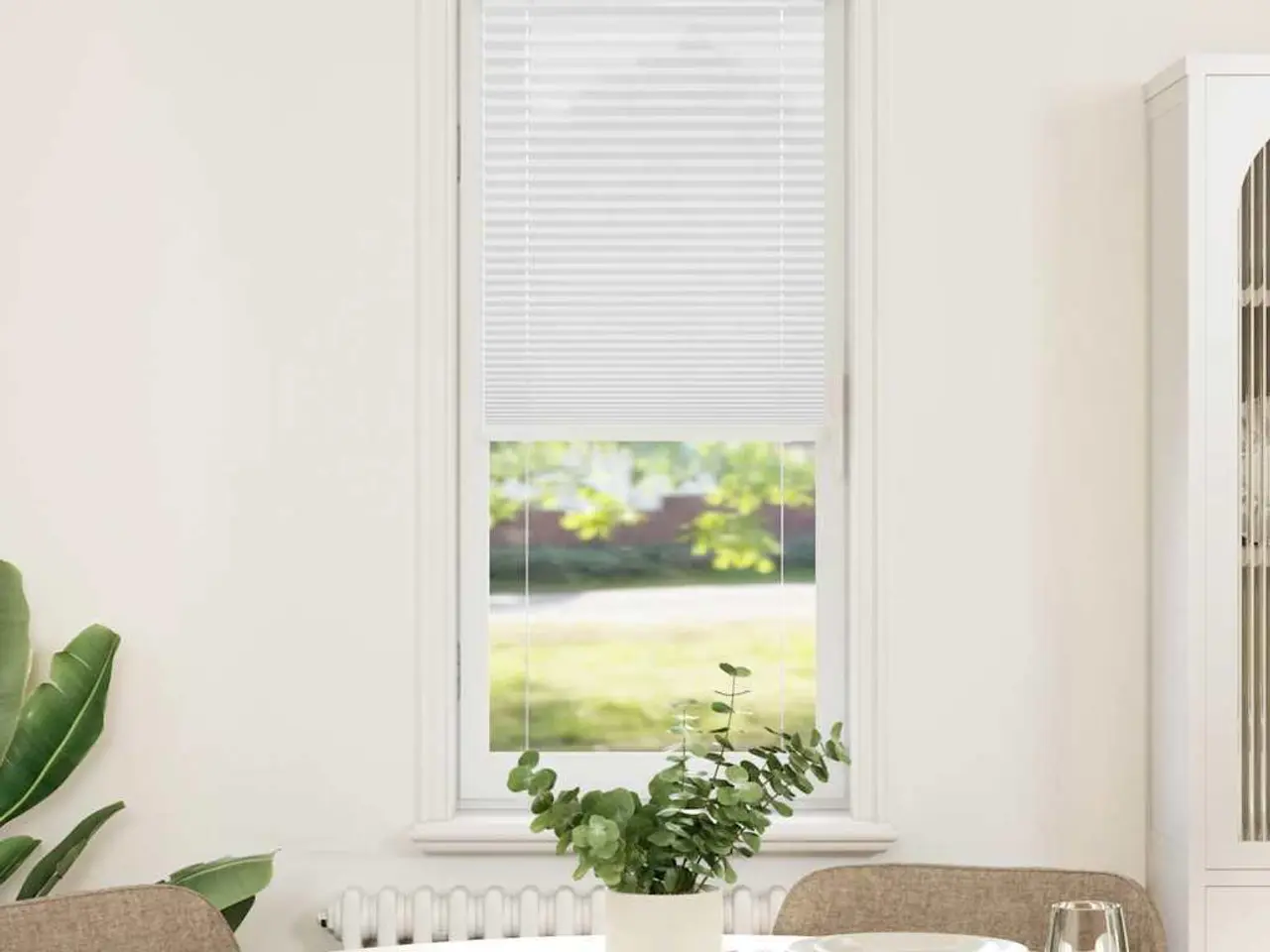 Billede 2 - Plisségardin hvid 40 x 150 cm