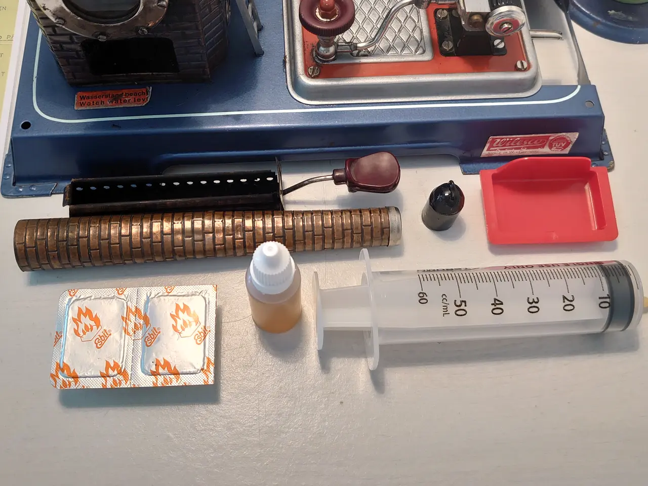 Billede 7 - Stor Wilesco dampmaskine D16 + M53 mm.. Afprøvet