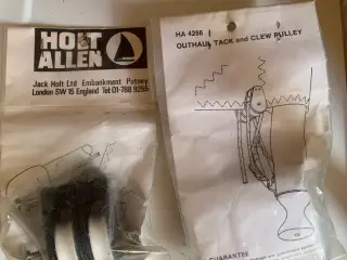 2 stk Holt-Allan HA 4286 Outhawl Tack &Clew Pulley