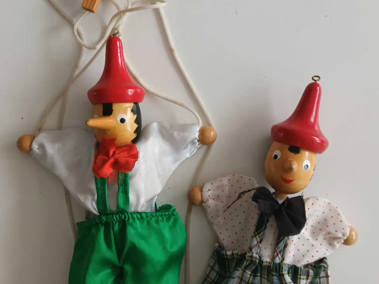 Billede 1 - Antik Marionet Pinocchio træ dukke