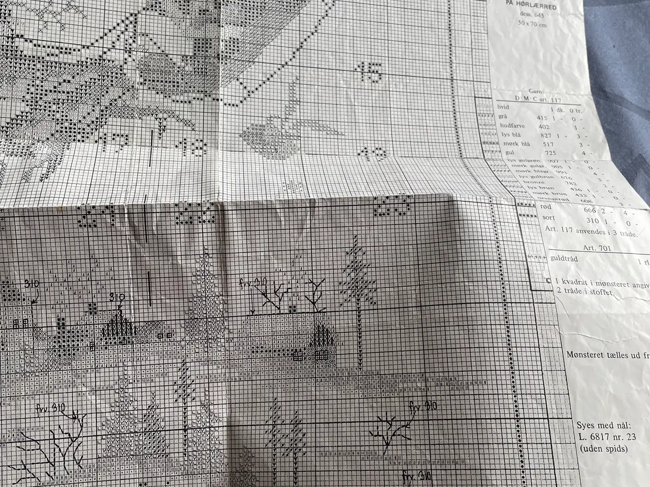 Billede 2 - Odense Broderi 2224F julekalender mønster