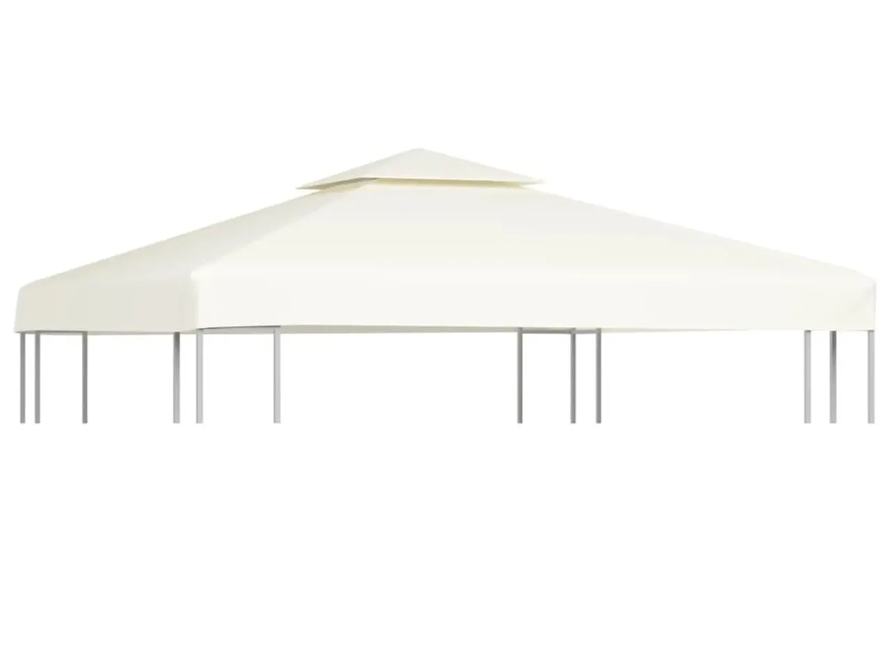 Billede 1 - Baldakin til pavillon 3×3 m - 310 g/m², cremehvid