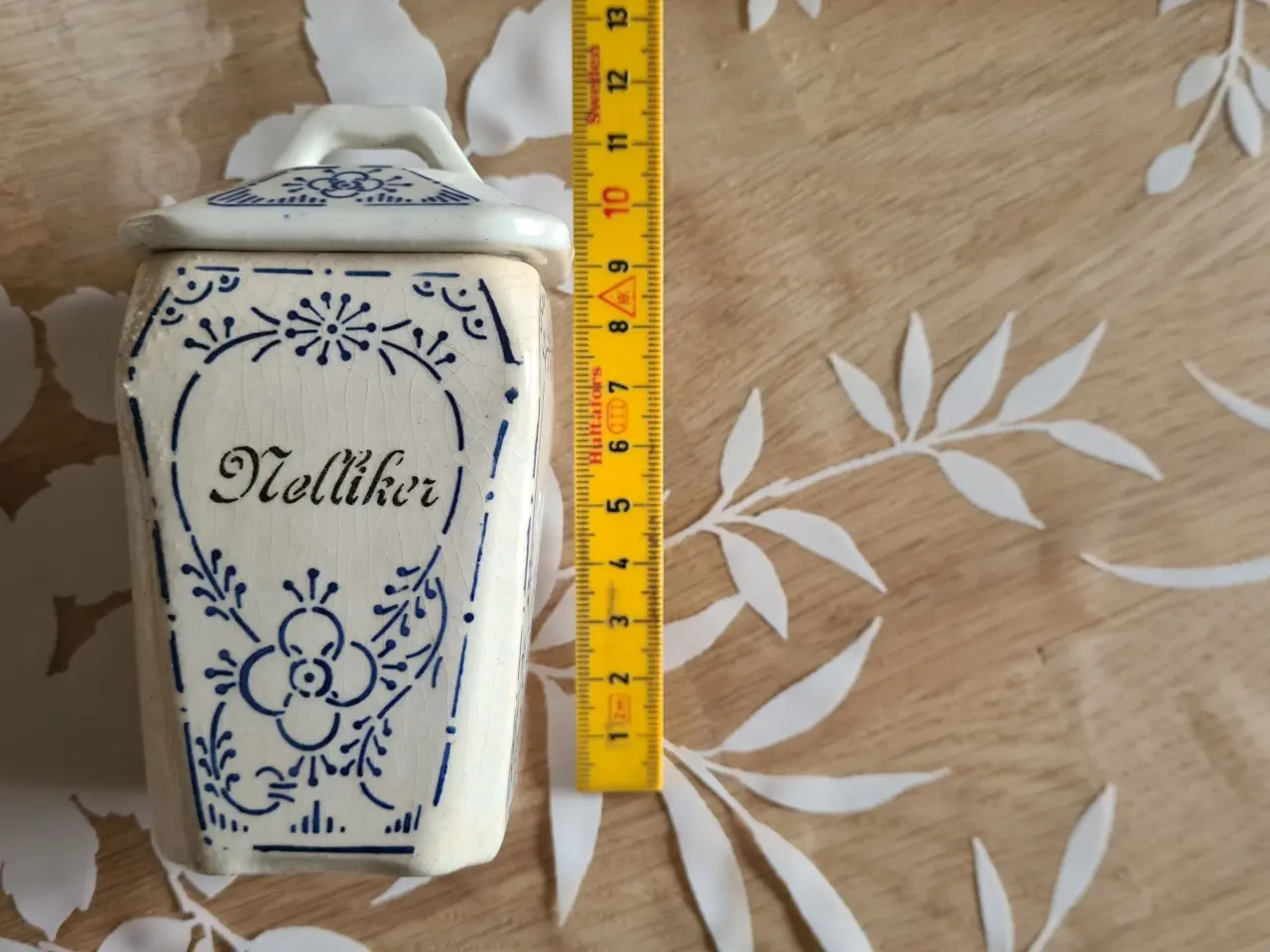 Billede 6 - kryderi holder med låg 4 stk antik