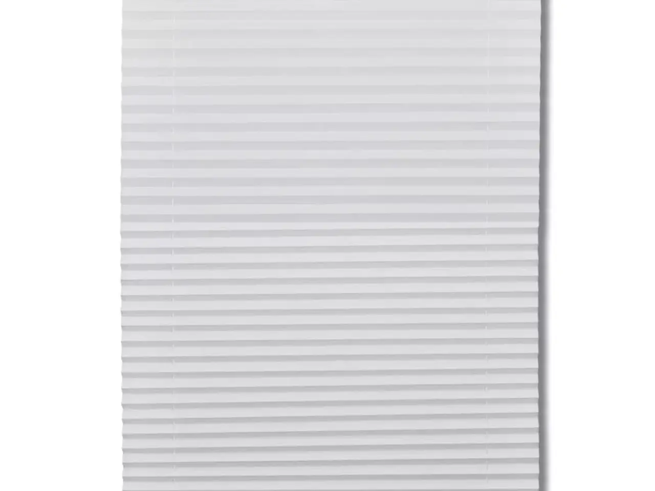 Billede 2 - Plisségardin 80 × 200 cm - hvid, justerbar uden boring
